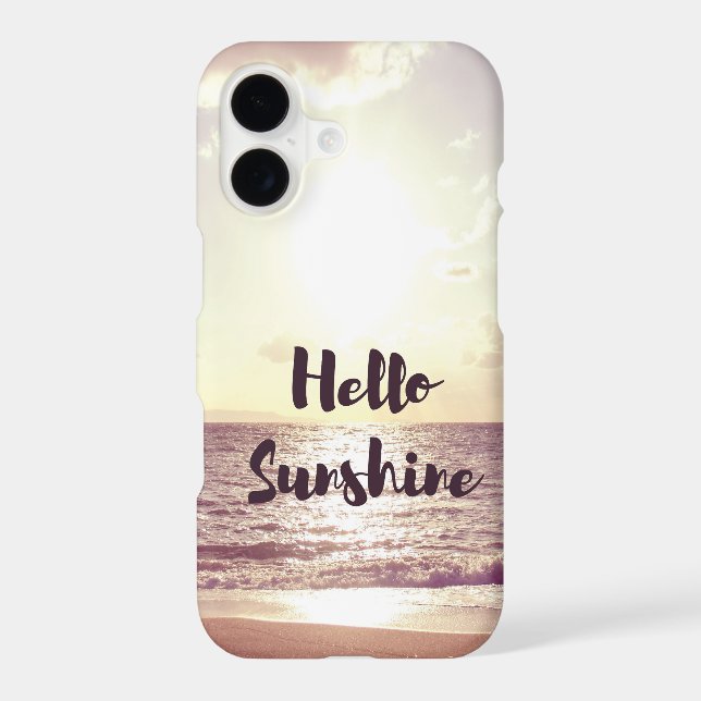 "Hello Sunshine" Photo Quote (Back)