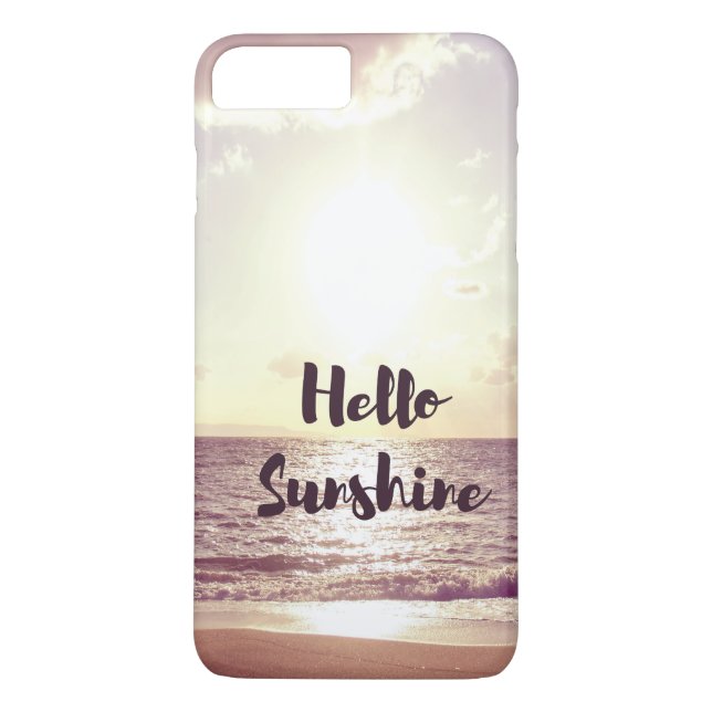 "Hello Sunshine" Photo Quote Case-Mate iPhone Case (Back)