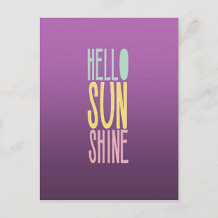 Hello Sunshine Postcard
