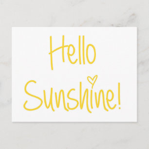 Hello Sunshine Postcard