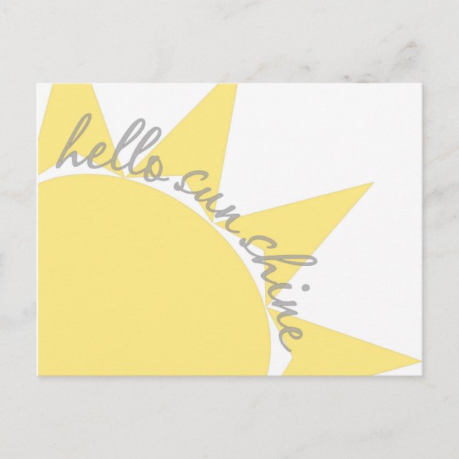 hello sunshine postcard (Front)