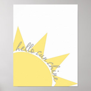 hello sunshine poster print