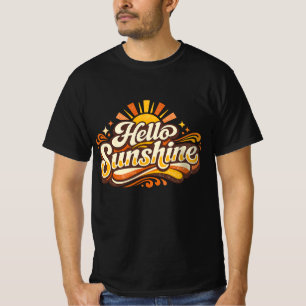 Hello Sunshine Retro Summer Vibes T-Shirt