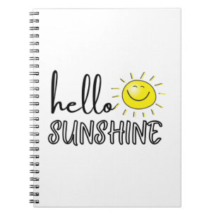Hello Sunshine Spring Summer Notebook