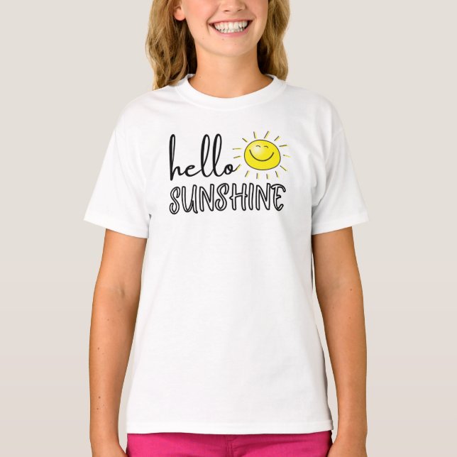 Hello Sunshine Spring Summer T-Shirt (Front)