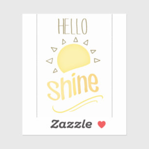 Hello sunshine sticker