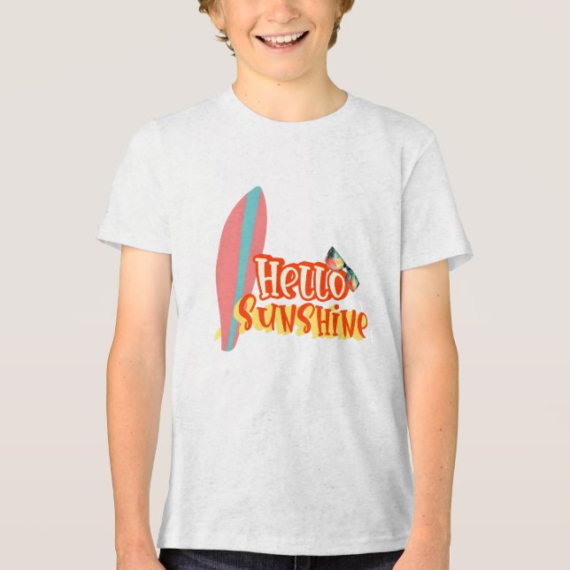 Hello Sunshine Summer Vibes Tee (Front)