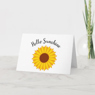 Hello Sunshine - Sunflower card