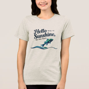 Hello Sunshine, Swim. Shine. Repeat. Tri-Blend Shirt