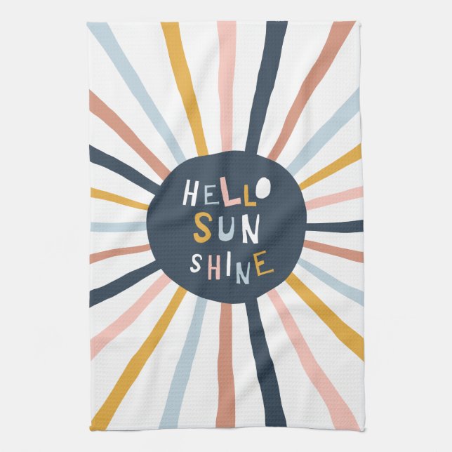 Hello Sunshine Tea Towel (Vertical)