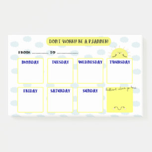 HELLO SUNSHINE - WEEK PLANNER POST-IT NOTES