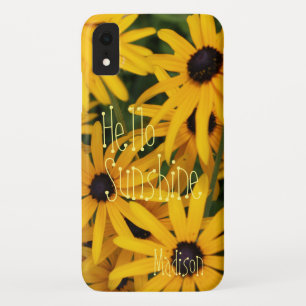 Hello Sunshine Yellow Flowers iPhone XR Case