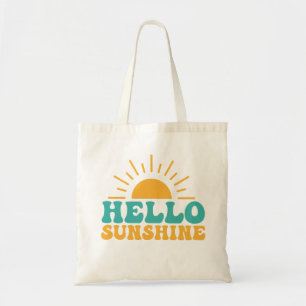 Hello Sunshine   Yellow Sun Spring Fun Tote Bag