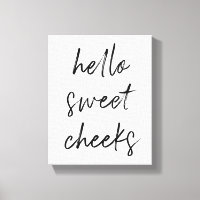 Hello Sweet Cheek Funny Toilet Bathroom