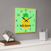 Hello Sweetie, cute yellow pineapple, kitchen 