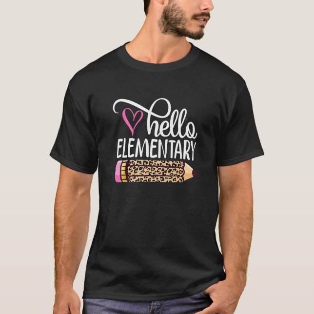 Hello Team Elementary Back To School Teacher Boys  T-Shirt (Front)