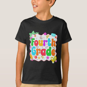 Hello Team Fourth Grade Back To School Shirt Schoo