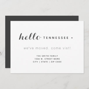 Hello Tennessee New Home We've Moved Announcement