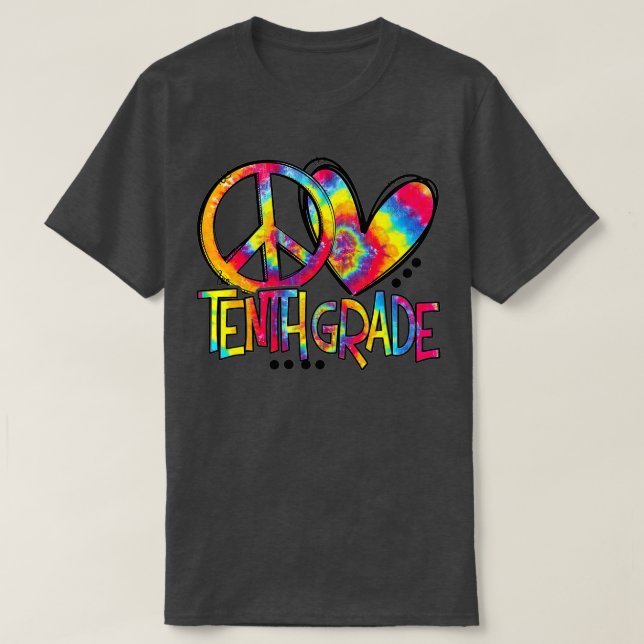 Hello Tenth Grade Happy First Day Of School Back T T-Shirt (Design Front)
