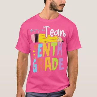 Hello Tenth Grade Happy First Day Of School Back T T-Shirt