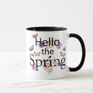 Hello The Spring Flower Mug