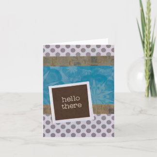 Hello There 4" x 5.6" Thank You Card