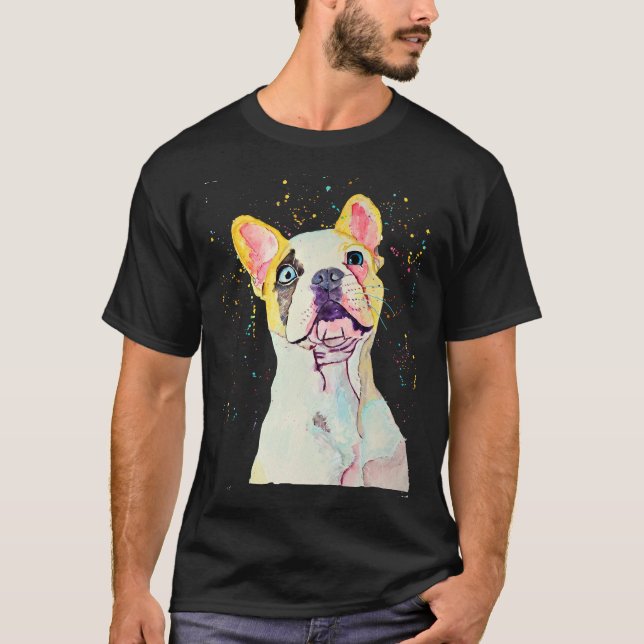 Hello There French Bulldog Merchandise T-Shirt (Front)