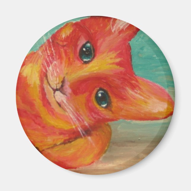 Hello There - funny cat Magnet (Front)