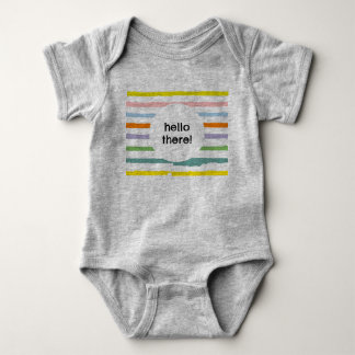 Hello There! Rainbows One-Piece Baby Bodysuit
