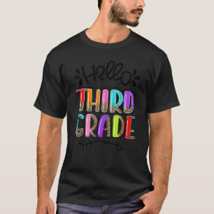 Hello Third Grade Back To School 3rd Grade Team Cu T-Shirt