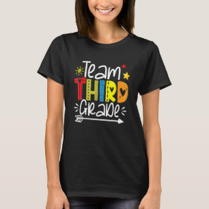 Hello Third Grade Back To School 3rd Teacher Stud T-Shirt
