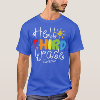 Hello Third Grade Back To School 3rd Teacher Stude T-Shirt
