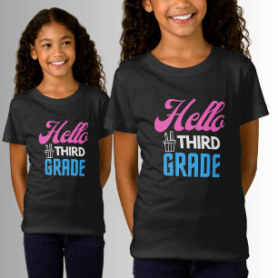 Hello Third Grade, Back To School T-Shirt