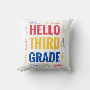 Hello Third Grade Cushion