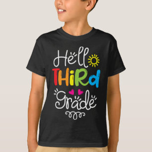 Hello Third Grade Fun 3rd Grade Back to School Gi T-Shirt
