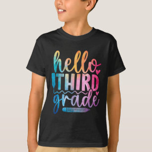 Hello Third Grade Kids First Days Of School  T-Shirt