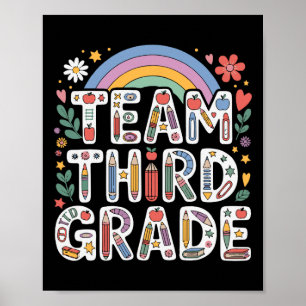 Hello Third Grade Rainbow Teacher Clroom Back To S Poster