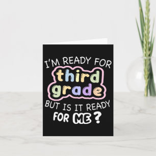 Hello Third Grade Ready For 3rd Back To School  Card