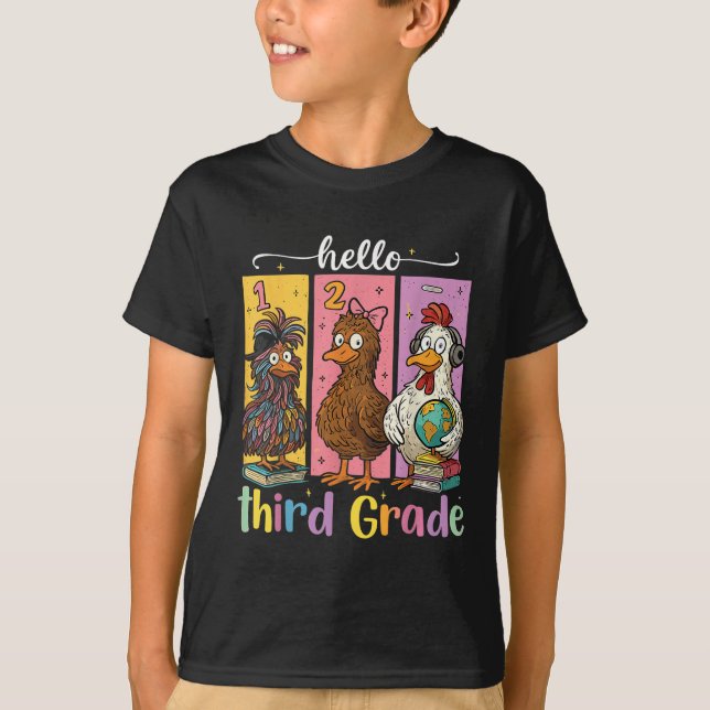 Hello Third Grade Shirt  (Front)