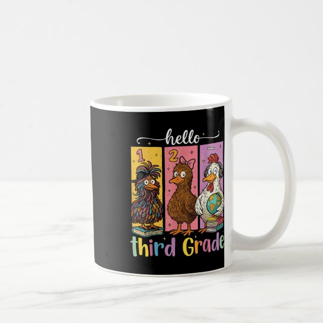 Hello Third Grade Shirt  Coffee Mug (Right)