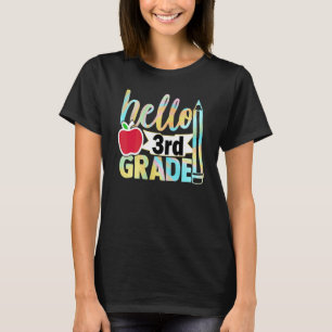 Hello Third Grade Team 3rd Grade Back To School Cu T-Shirt