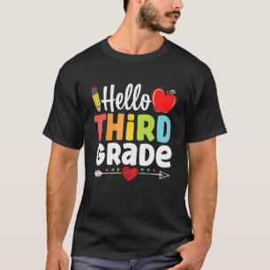 Hello Third Grade Team 3rd Grade Back To School   T-Shirt