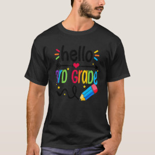 Hello Third Grade Team 3rd Grade Back To School Te T-Shirt