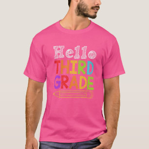 Hello Third Grade Team 3rd Grade Back To School Te T-Shirt