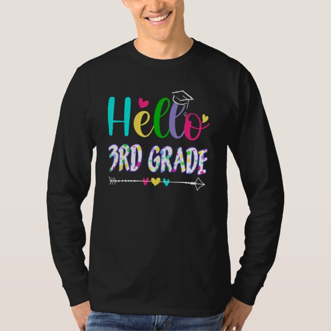 Hello Third Grade Team 3rd Grade Back To School Te T-Shirt (Front)
