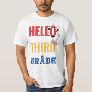 Hello Third Grade Wonderful design for 3rd-grade T-Shirt