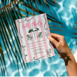 Hello Thirty | Modern Pink Script 30th  Invitation<br><div class="desc">What do you get when you combine tropical vibes with bright colours and trendy fonts? This dreamy gorgeous birthday invitation. Tropical birthdays are so bold, cool and relaxed that all your gals will love it! Add your custom wording to this design by using the "Edit this design template" boxes on...</div>