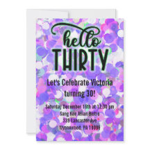 Hello Thirty - Purple