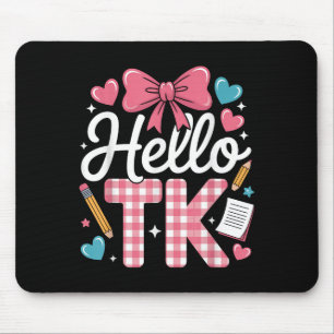 Hello Tk Funny Cute Back To School Transitional Ki Mouse Mat
