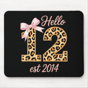 Hello Twelve EST 2014 12th Birthday Coquette 12 Mouse Mat